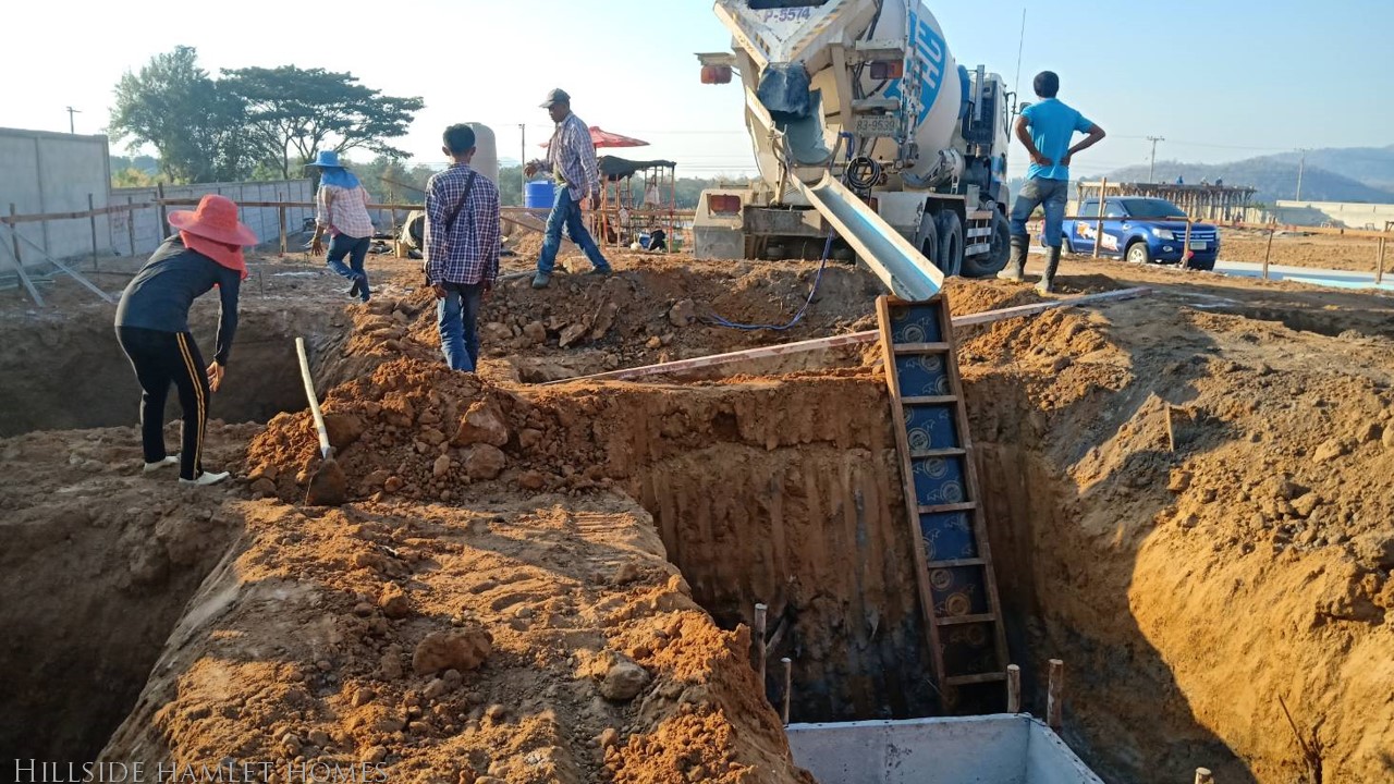 Construction of Hillside Hamlet Homes 9